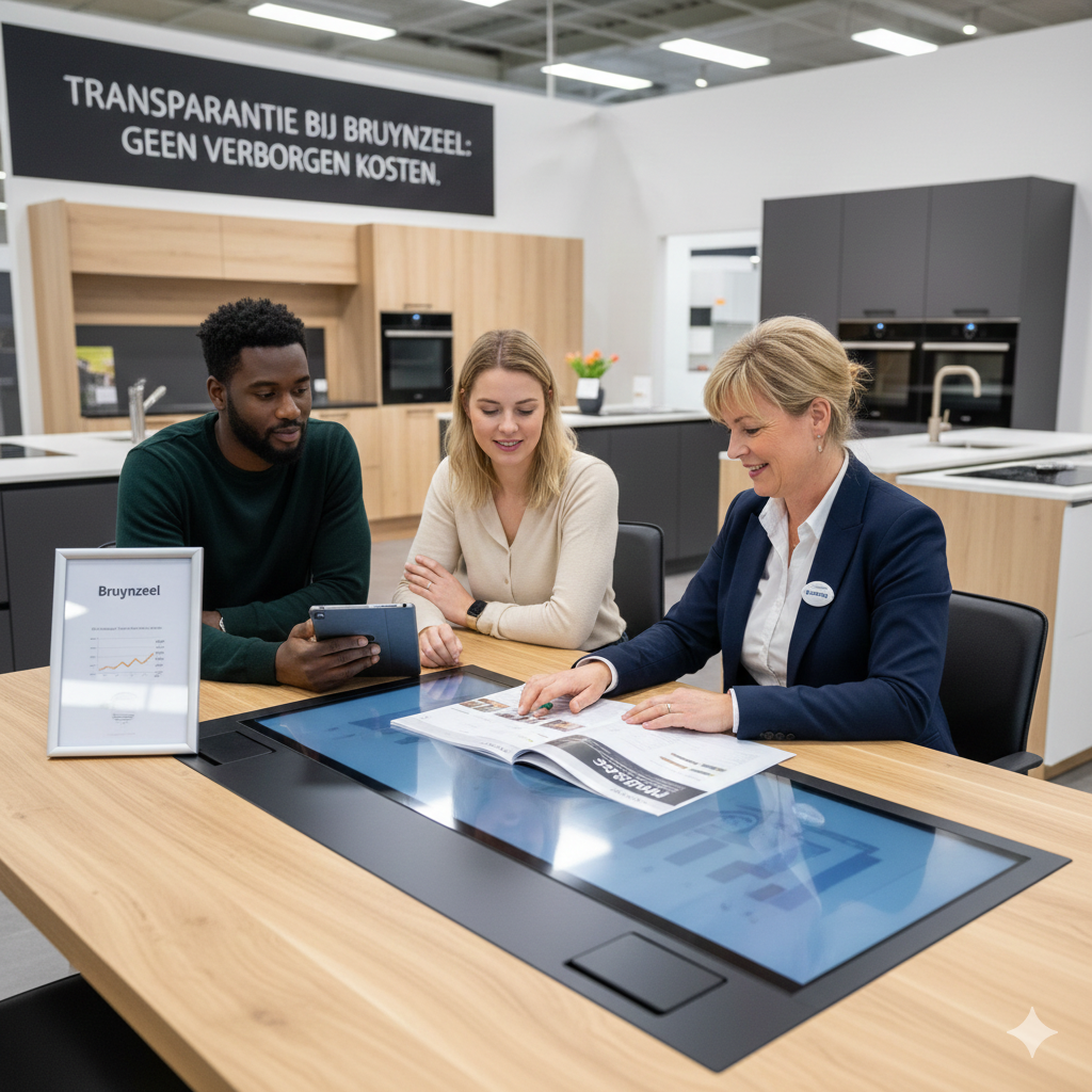 Transparantie in prijs & kwaliteit. Koppel krijgt uitleg in de showroom over wat dat voor hun betekent.